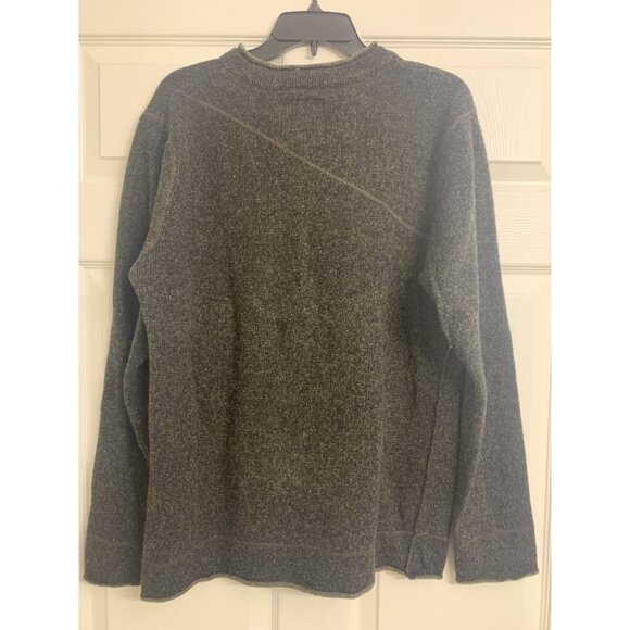 Volcom Scout Wool Henley Pullover Sweater Size L Dark Green - Picture 3 of 11